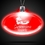 Custom 24" Red Oval Light-Up Pendant Necklace, Price/piece