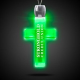 Custom Green Cross Light Up Pendants