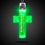 Custom Green Cross Light Up Pendants, Price/piece