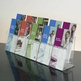 Custom 10-pocket Clear Acrylic Brochure Holder - Countertop