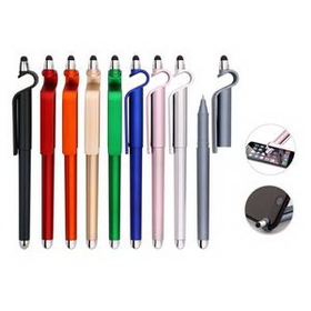 Custom Plastic Pen With Touch Screen Stylus, 6" L
