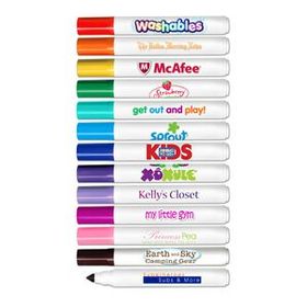 Custom Conical Tip Washable Marker with Full Color Decal decoration