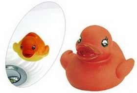 Custom Rubber Color-Changing Duck, 2 1/2" L x 2 1/2" W x 2" H
