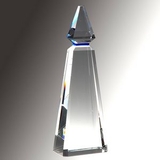Custom Unique Premium Blue Phineal Crystal Award, 11.5