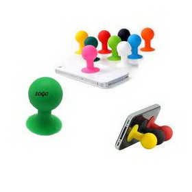 Custom Silicone Ball Phone Stand, 1 7/10" L x 1 1/5" D
