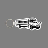 Key Ring & Punch Tag - School Bus (3/4 View Right)