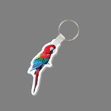 Custom Key Ring & Full Color Punch Tag W/ Tab - Parrot
