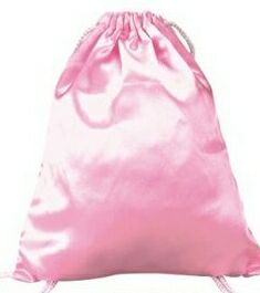 Blank Touch Of Class Satin Drawstring Bag