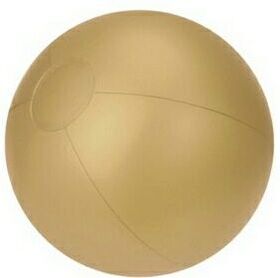 Custom 16" Inflatable Solid Gold Beach Ball