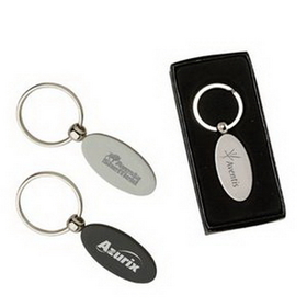 Custom Anodized Aluminum Oval Keyring, 43684" L x 1.75" W