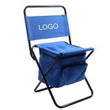 Custom Foldable Chair With Cooler Bag