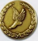 Custom Stock Medal w/ Rope Edge (Track Winged Foot) 2 1/4