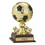 Custom 16" High Gold Metal Soccer Trophy w/9" Diameter Ball, Price/piece