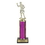Custom 11" Fuchsia Pink Moonbeam One Column Trophy Takes Figure, Price/piece