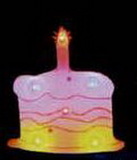 Custom Birthday Cake Flash Lapel Pins