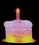 Custom Birthday Cake Flash Lapel Pins, Price/piece