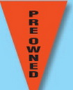 Blank 30' Stock Pre-Printed Message Pennant String- Pre-Owned