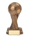 Custom Bronze Soccer Spiral Resin Award (9