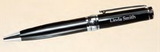 Custom Chrome Plated Ballpoint Pen w/Black Accents, 5 3/8