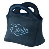 Custom Gran Klutch Denim- Neoprene Lunch Bag, 11.5