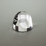 Custom Optical Crystal Dome Paperweight (Sandblast), 2.75