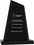 Custom Black Acrylic Slope Award (6 1/2"x 9 1/4"x 3/4") Laser Engraved, Price/piece