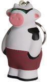 Custom Cool Cow Squeezies Stress Reliever Keyring