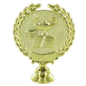 Blank Lamp Of Learning Wreath Trophy Figure (4 1/2")(Without Base)