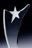 Custom Small Fantasia Star Award - Clear, 5 1/8