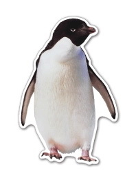 Custom Penguin Magnet - 5.1-7 Sq. In. (30MM Thick)