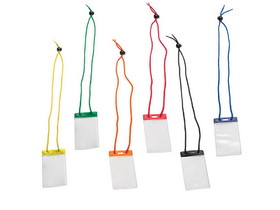 Custom Small Vertical Corded Card Holders, 2.66" W x 4.25" H