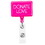 Custom Rectangle Hot Pink Badge Reel (Chroma Digital Direct Print), 1.75" W x 3.5" H x 0.40" D, Price/piece