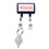 Custom Dual Strap Badge Reel: (Pad Printing), Price/piece