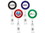 Custom Jumbo Color Ring Round Retractable Badge Reel W/ Alligator Clip (Label), 1.5" W X 3.5" H X 0.42" D, Price/piece