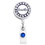 Custom Bling Ring Badge Reel (Label), 1.5" L X 3.5" H X 0.5" D, Price/piece