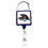 Custom JUMBO Square Carabiner Badge Reel - DOME, 1.65" W x 4.65" H x 0.40" D, Price/piece