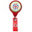 Custom Jumbo Round Badge Reel W/ Belt Clip (Polydome), 1.5" W X 3.5" H X 0.38" D, Price/piece
