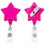 DeVara Custom Star Retractable Badge Reel (Pad Print), 1 1/4" W X 3 1/2" H X 5/16" D, Price/piece