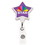 DeVara Custom Star Retractable Badge Reel (Pad Print), 1 1/4" W X 3 1/2" H X 5/16" D, Price/piece