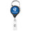 Custom Carabiner Retractable Badge Reel w/ Belt Clip (Label Only), Price/piece
