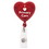 Custom Heart Retractable Badge Reel: (Pad Print), Price/piece
