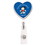 Custom Heart Retractable Badge Reel: (Pad Print), Price/piece