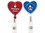 Custom Heart Retractable Badge Reel (Label Only), Price/piece