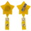 Custom Jumbo Star Retractable Badge Reel (Polydome), 1.89" W X 3.8" H X 0.43" D, Price/piece