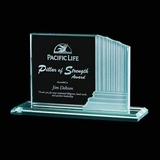 Custom Jade Colliseum Award w/ Frosted Side Edge (5