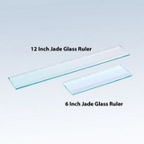 Custom 12 Inch Jade Glass ruler, 12