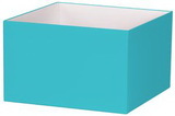Blank Robin's Egg Blue Deluxe Gift Box Base - 8 x 8 x 5