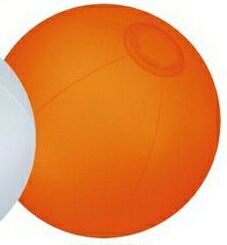 Custom 12" Inflatable Opaque Orange Beach Ball