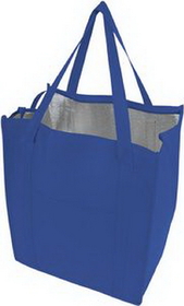 Blank Insulated Grocery Bag, 13" W x 5" H x 9" D, Price/piece