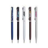 Custom Metal Pen, Ballpoint pen, Twist action, Blue ink refill optional, 5 1/4